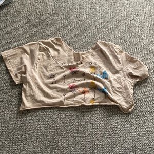 Mighty Fine Summer Papillion Crop Tee